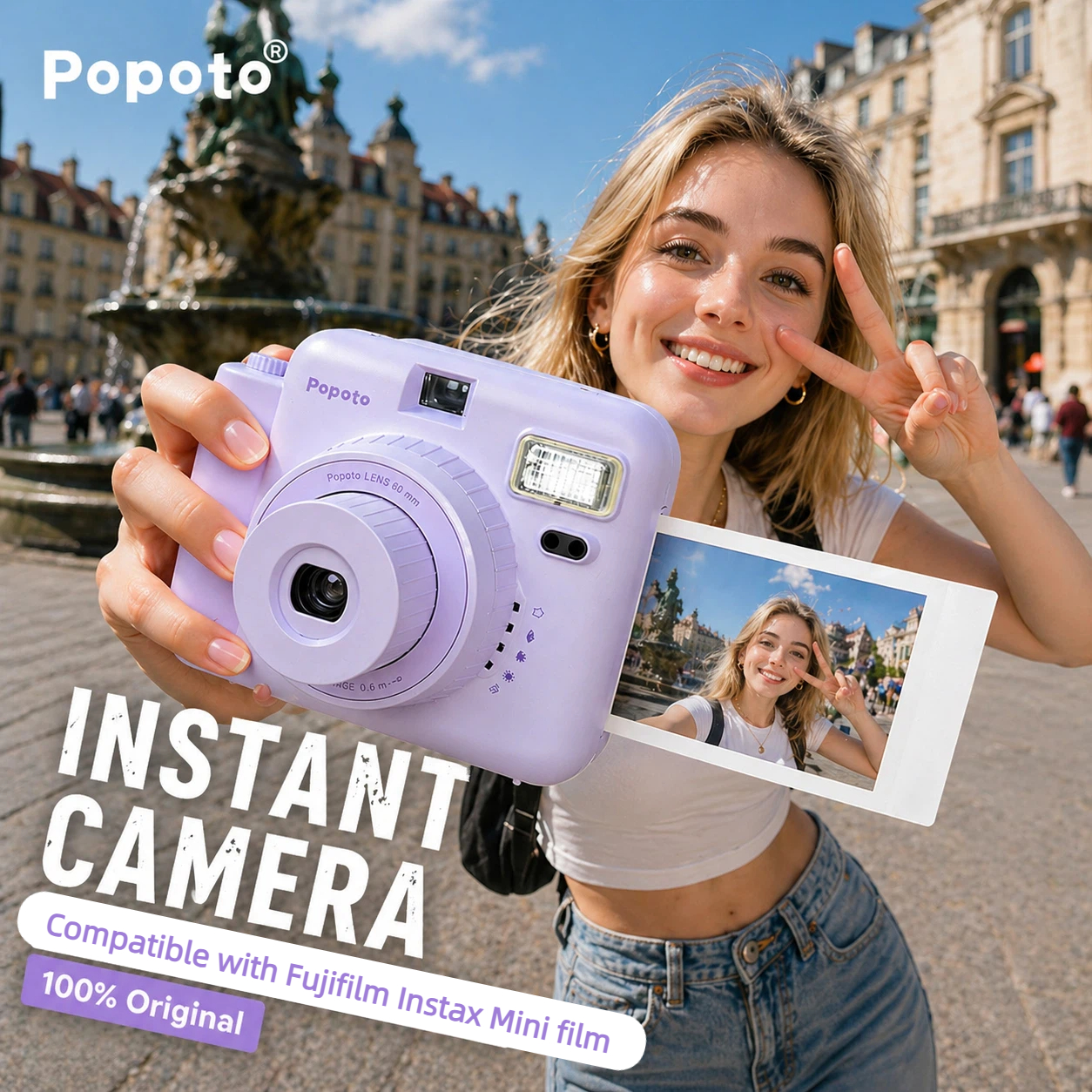 Photography Close Up - Popoto Instant Camera Cute Macaron Trendy