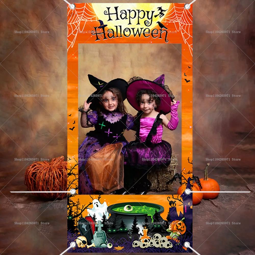 Photography Zebra - Happy Halloween Pumpkin Bat Photo Frame