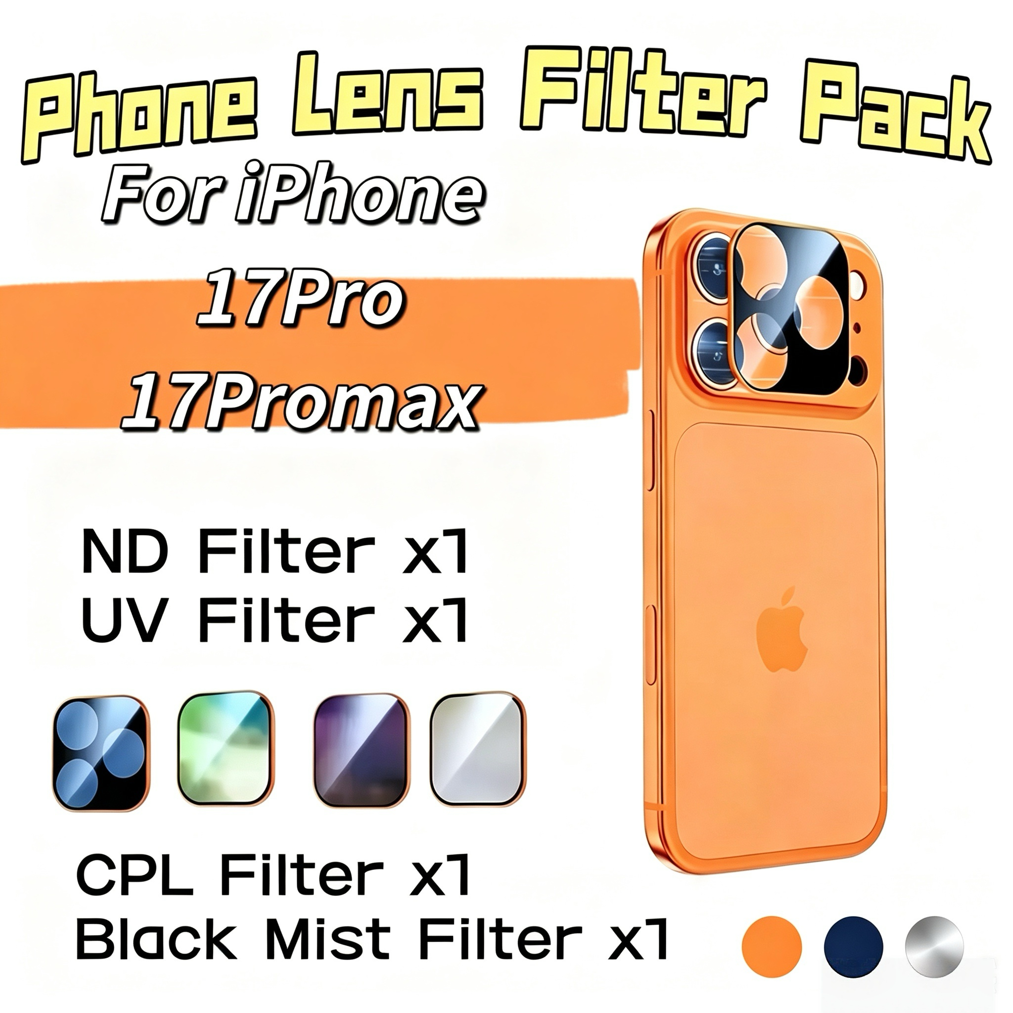 Nd Filter Set - 5-in-1 Magnetic Lens Filter Kit for