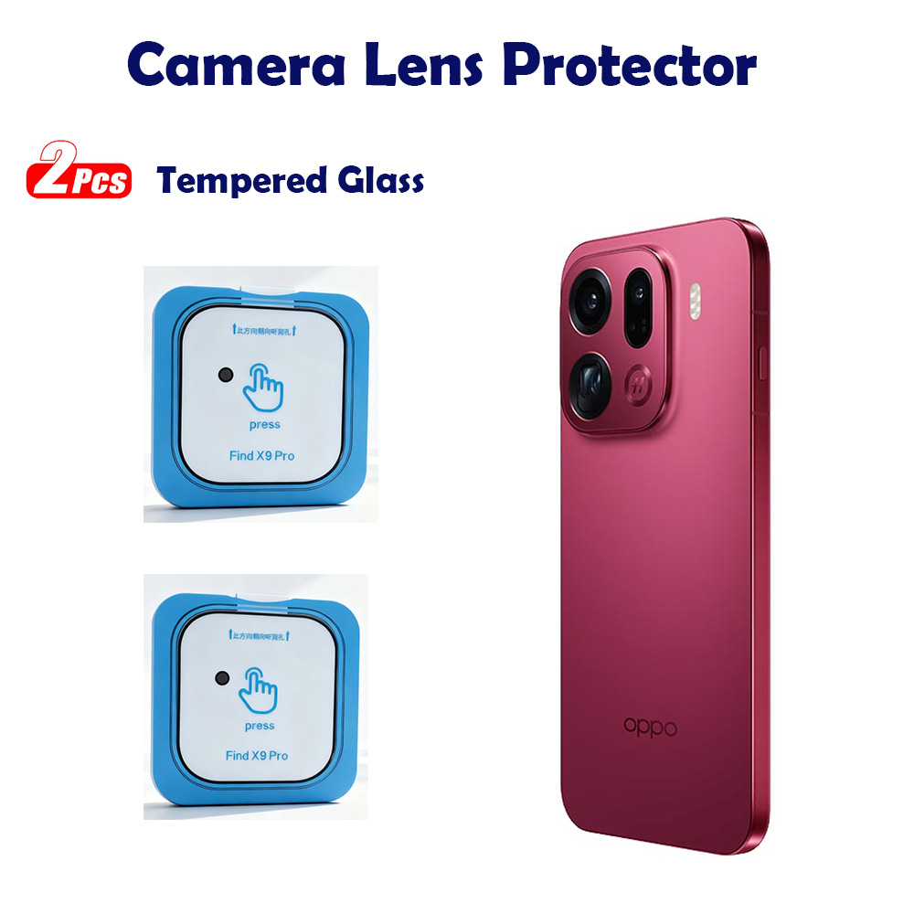 Photography Kit Oppo Find X9 Pro - 2pcs HD Tempered Glass Lens For