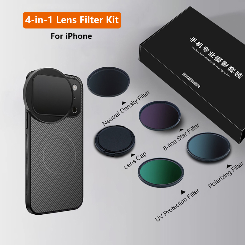 4 in 1 Lens 58mm Mobile Phone  - Nd Filter Set avaliação e preço