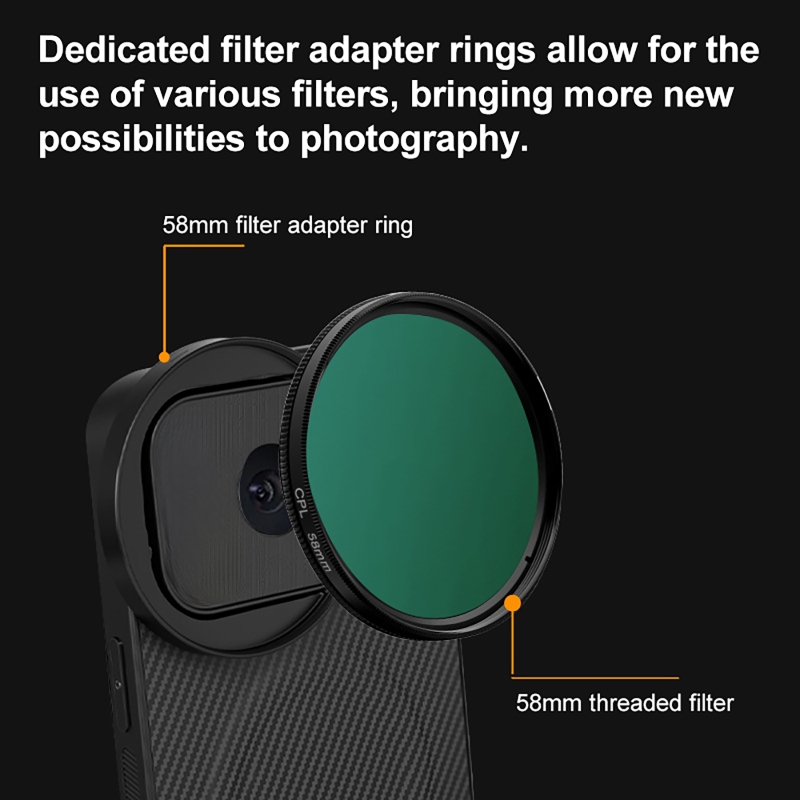 4 in 1 Lens 58mm Mobile Phone  - Nd Filter Set avaliação e preço