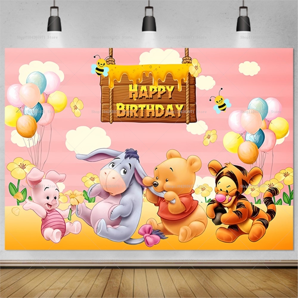 Disney Winnie the Pooh Backdro - Photography Zebra avaliação e preço