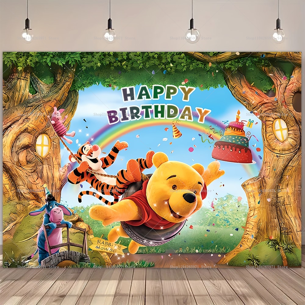 Disney Winnie the Pooh Backdro - Photography Zebra avaliação e preço