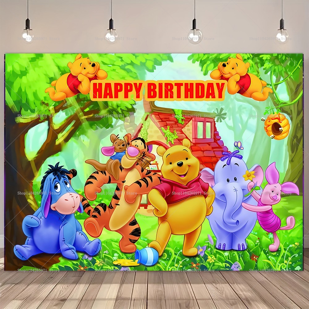 Disney Winnie the Pooh Backdro - Photography Zebra avaliação e preço