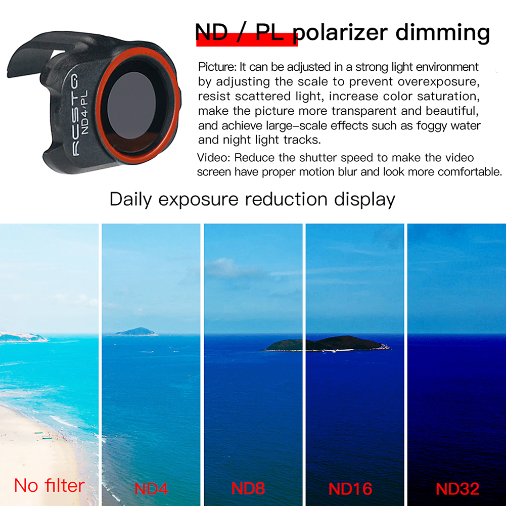 For DJI Mini 2 Camera Lens Fil - Nd Filter Set avaliação e preço