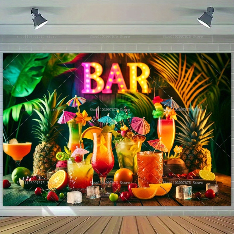 Beach Tiki Bar Alcoholic Cockt - Photography Zebra avaliação e preço
