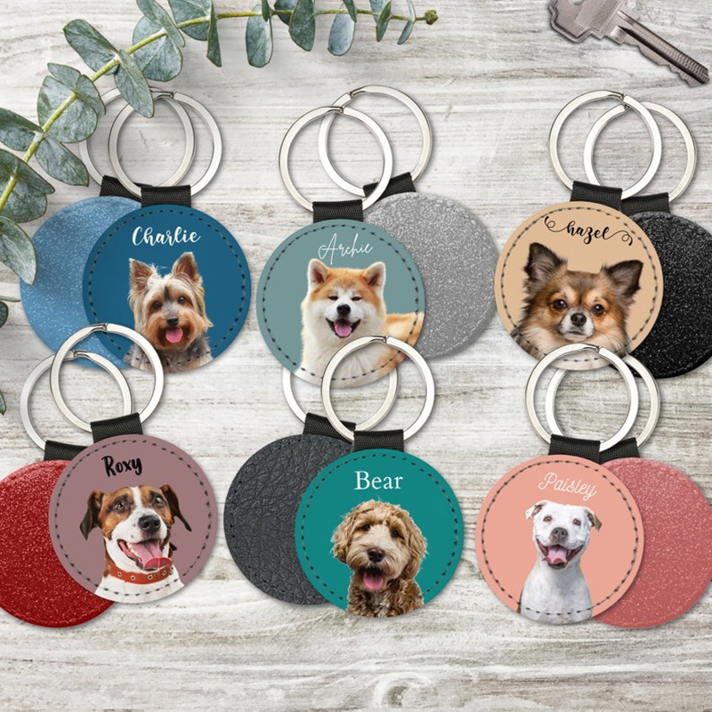 Custom Pet Photo Keychain Pers - Photography Style avaliação e preço