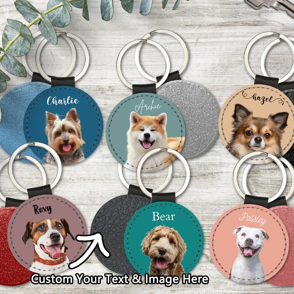 Custom Pet Photo Keychain Pers - Photography Style avaliação e preço