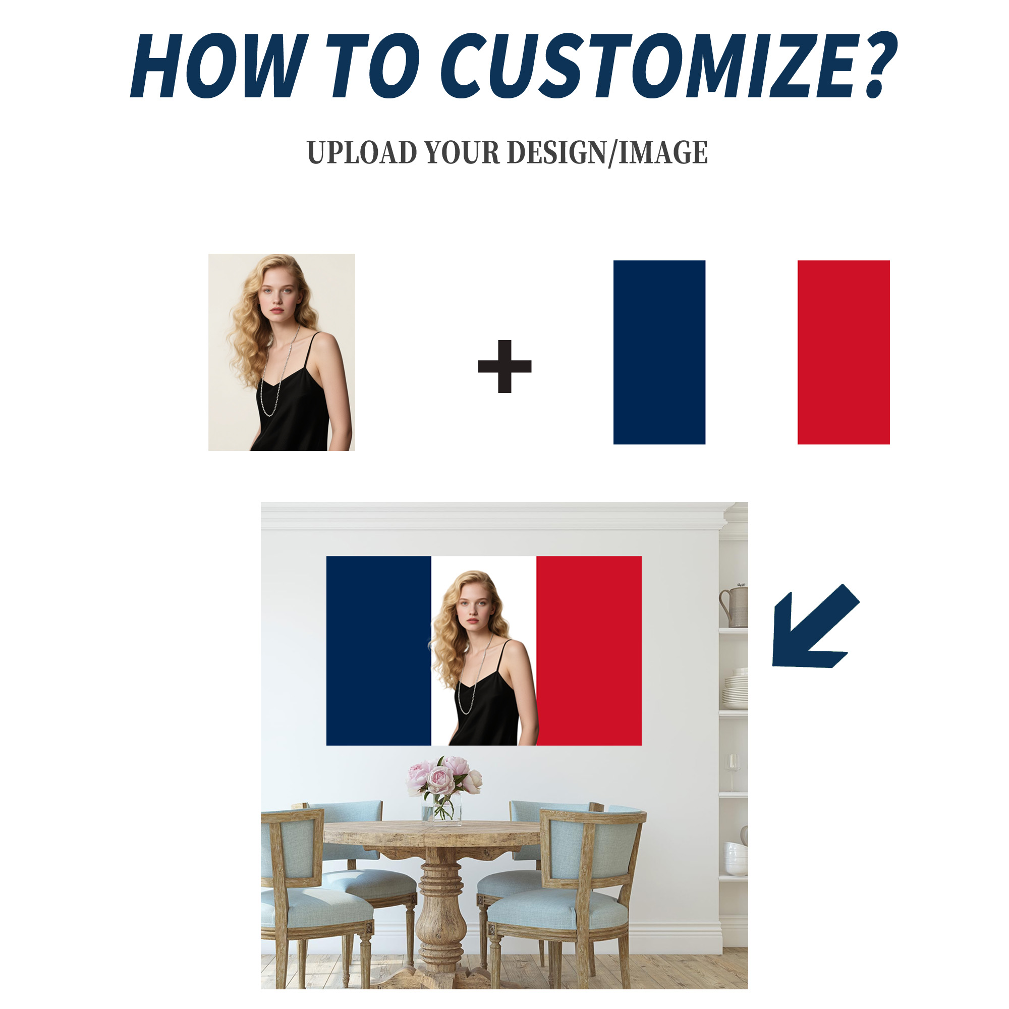 1pc 2D FLAT Personalize France - Photography Style avaliação e preço