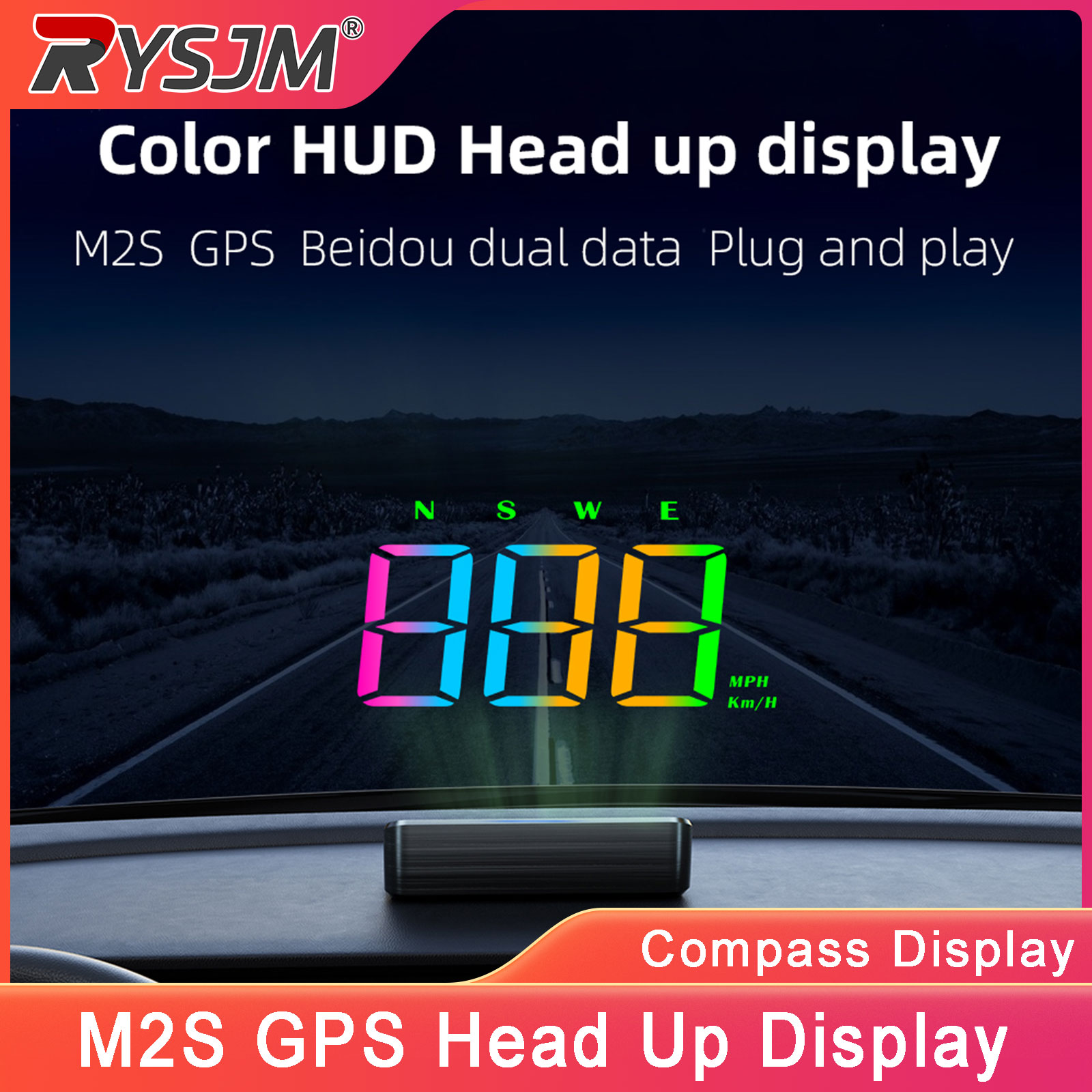 M2S HUD Head Up Display GPS Di - Light Meter Incident avaliação e preço