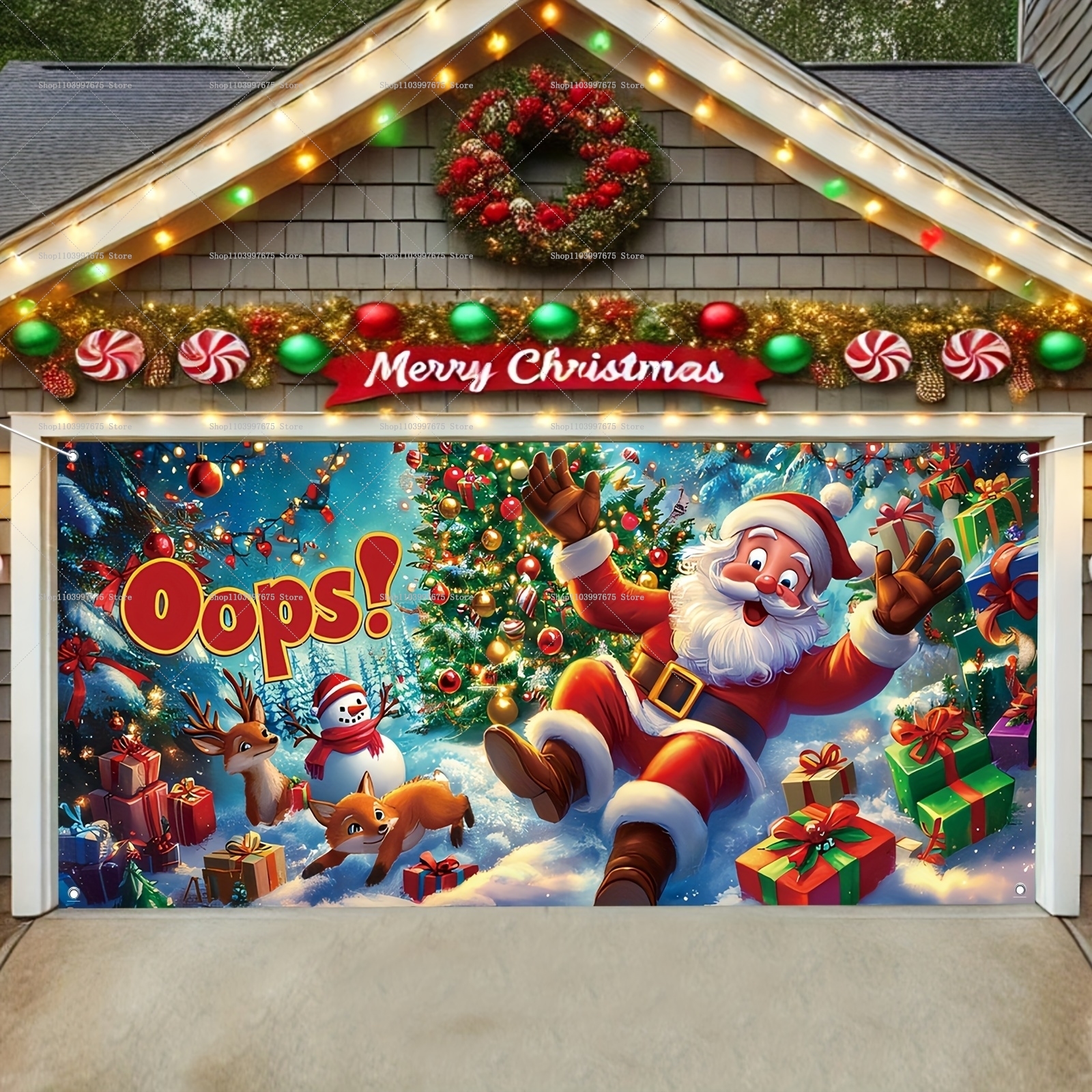 Santa Claus Merry Christmas Ga - Photography Zebra avaliação e preço