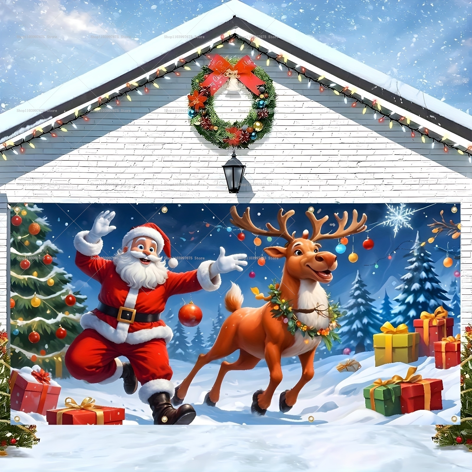 Santa Claus Merry Christmas Ga - Photography Zebra avaliação e preço