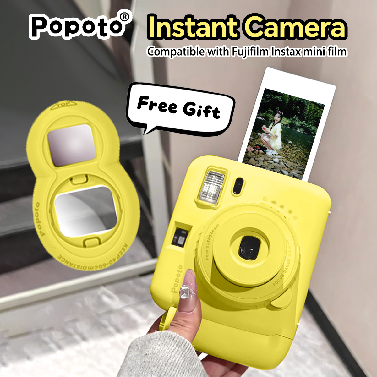 Popoto Instant Camera Cute Mac - Photography Close Up avaliação e preço