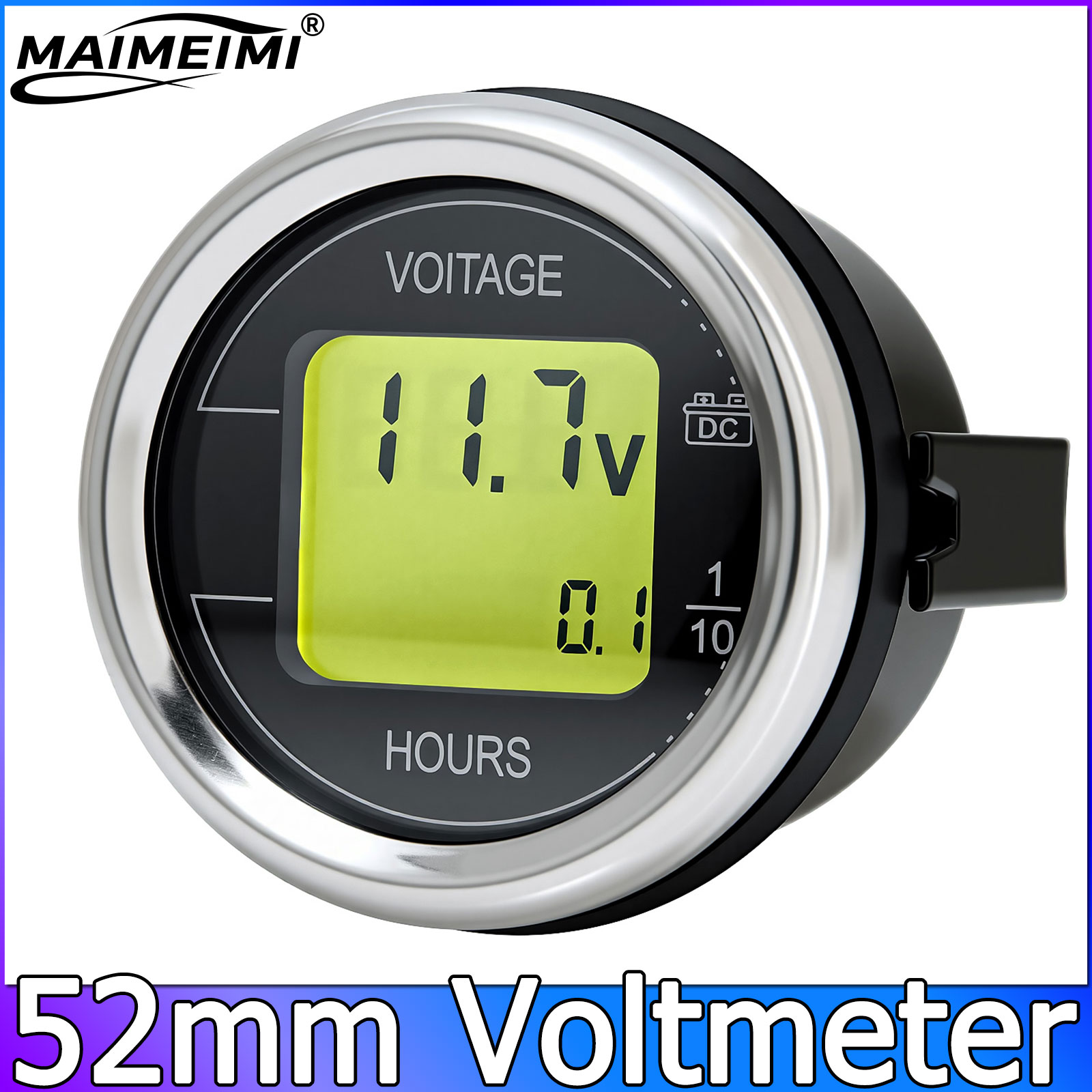 DC 12V 24V Car Voltage Gauge 5 - Light Meter Incident avaliação e preço