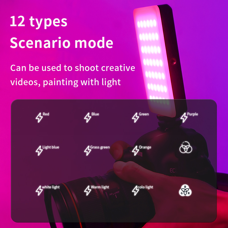 RGB Video Light Portable LED C - Photography Umbrella Lights avaliação e preço
