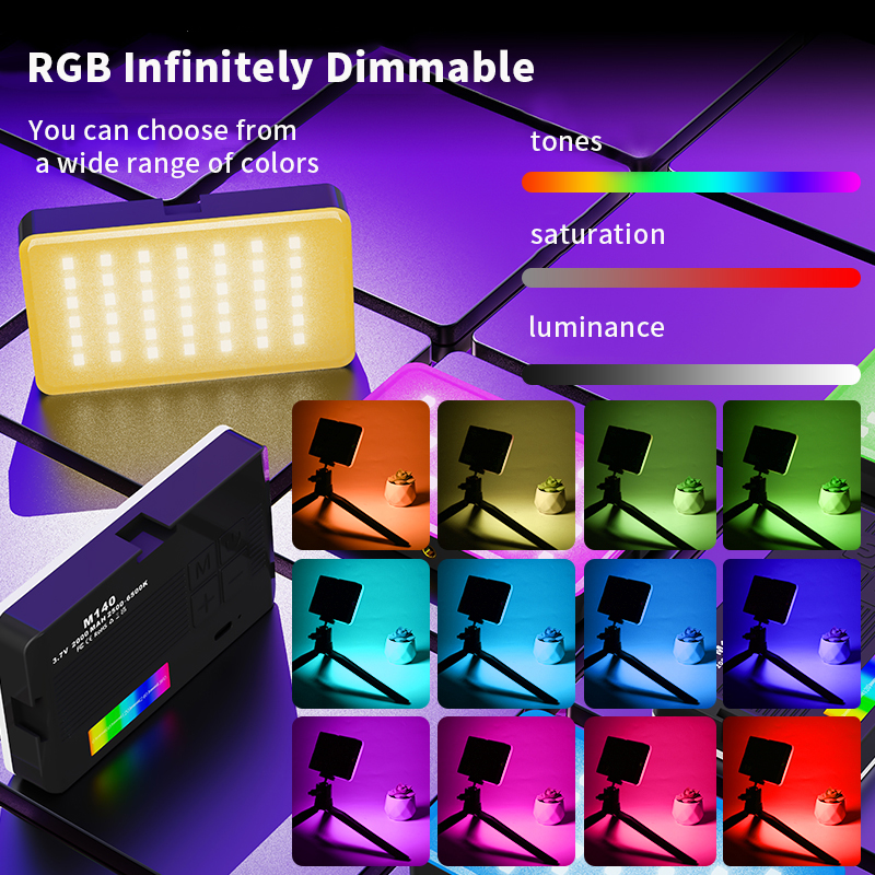 RGB Video Light Portable LED C - Photography Umbrella Lights avaliação e preço