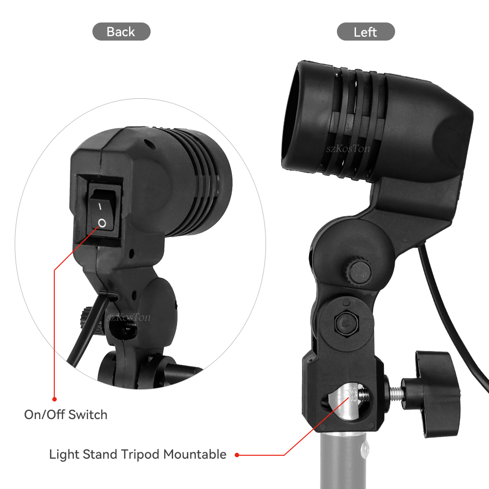 Single Head Bulb Holder E27 So - Photography Umbrella Lights avaliação e preço