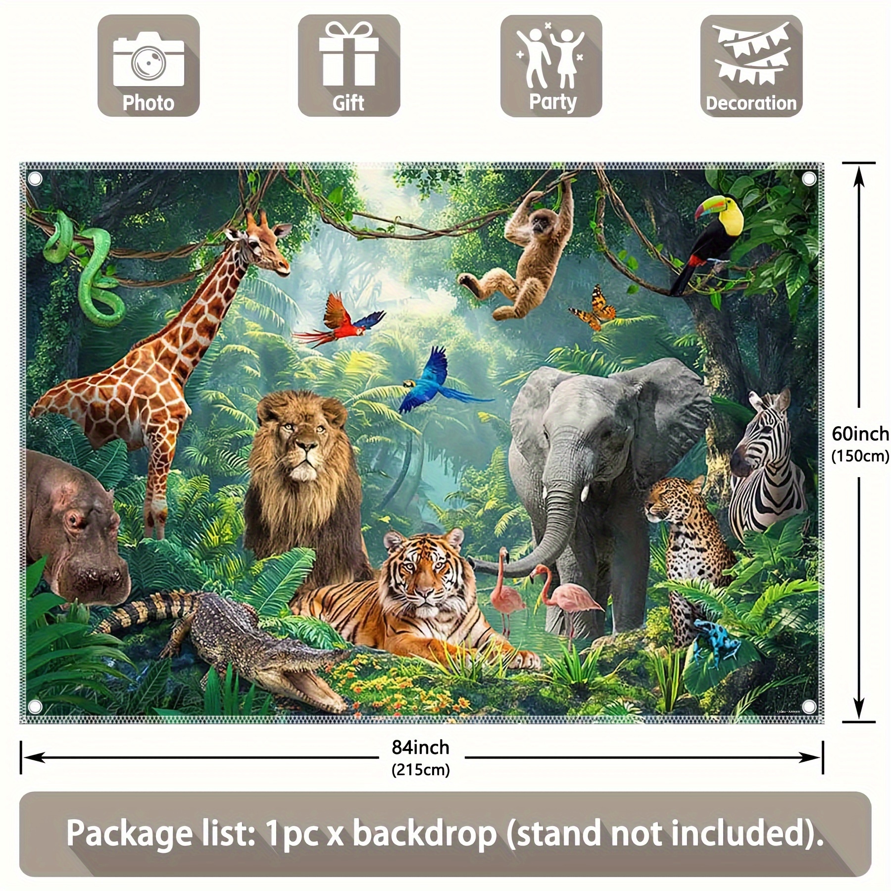 Jungle adventure background: f - Photography Zebra avaliação e preço