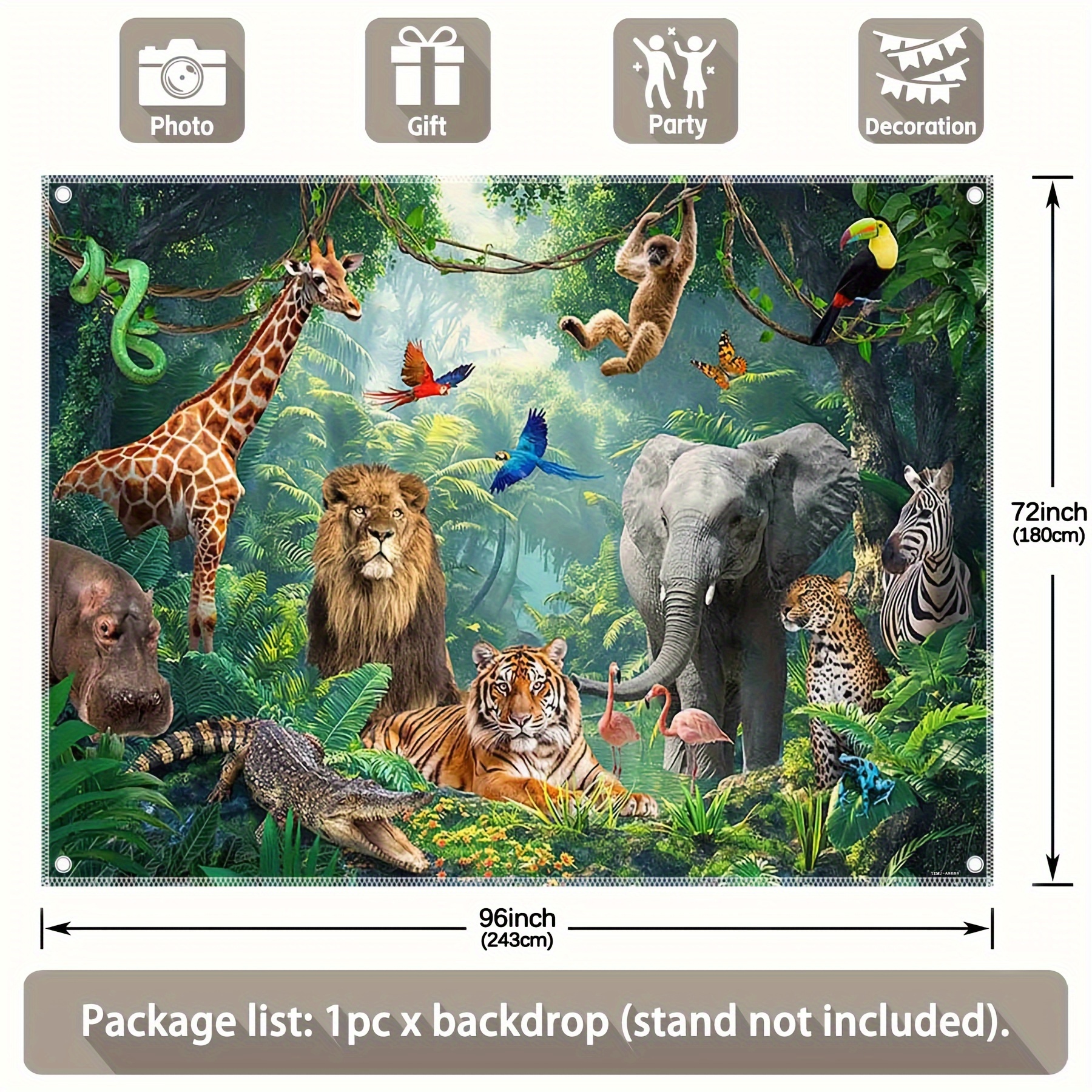 Jungle adventure background: f - Photography Zebra avaliação e preço