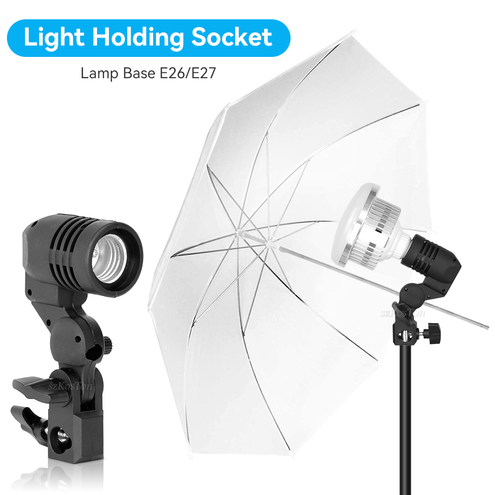 2PCS/1PC E27 Single Head Bulb  - Photography Umbrella Lights avaliação e preço