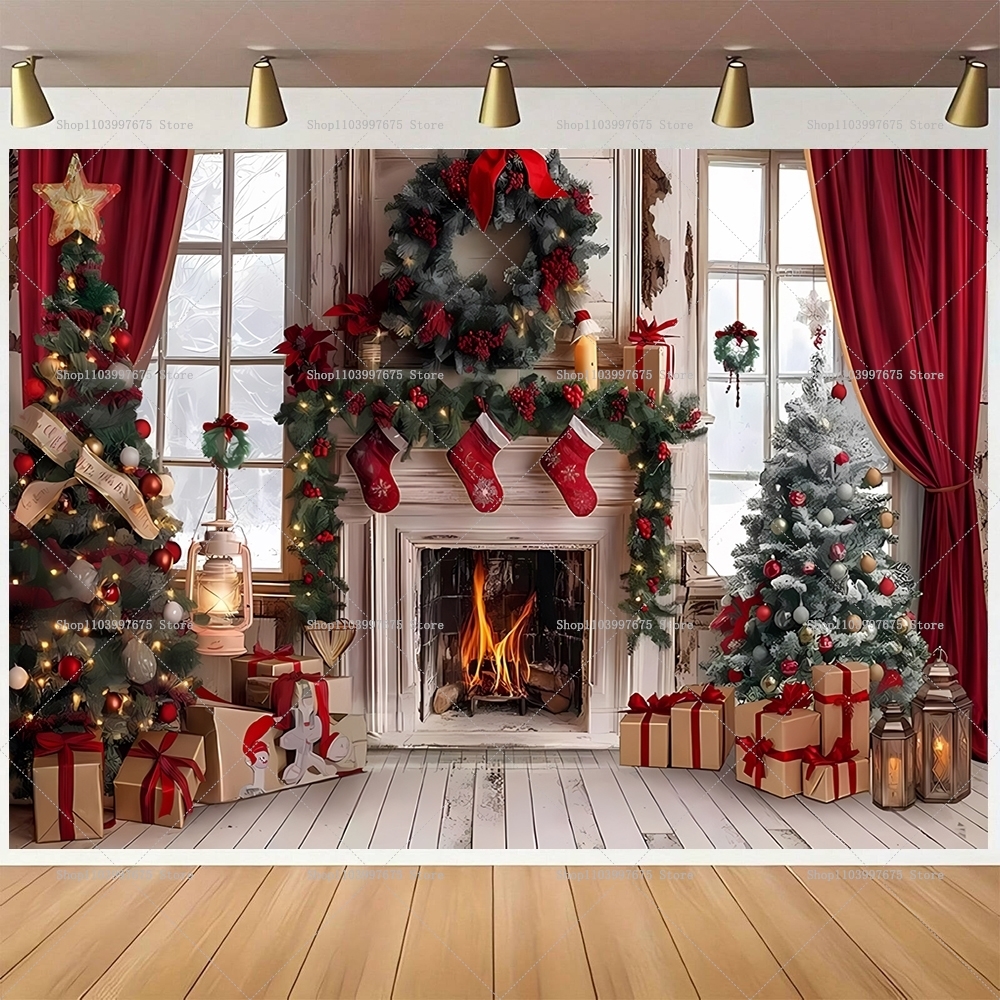 Merry Christmas Backdrops Wond - Photography Zebra avaliação e preço