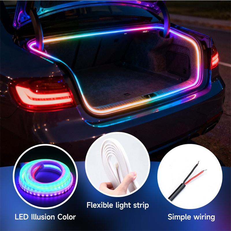 12V 4 Meters Car Trunk RGB Led - Light Meter Incident avaliação e preço