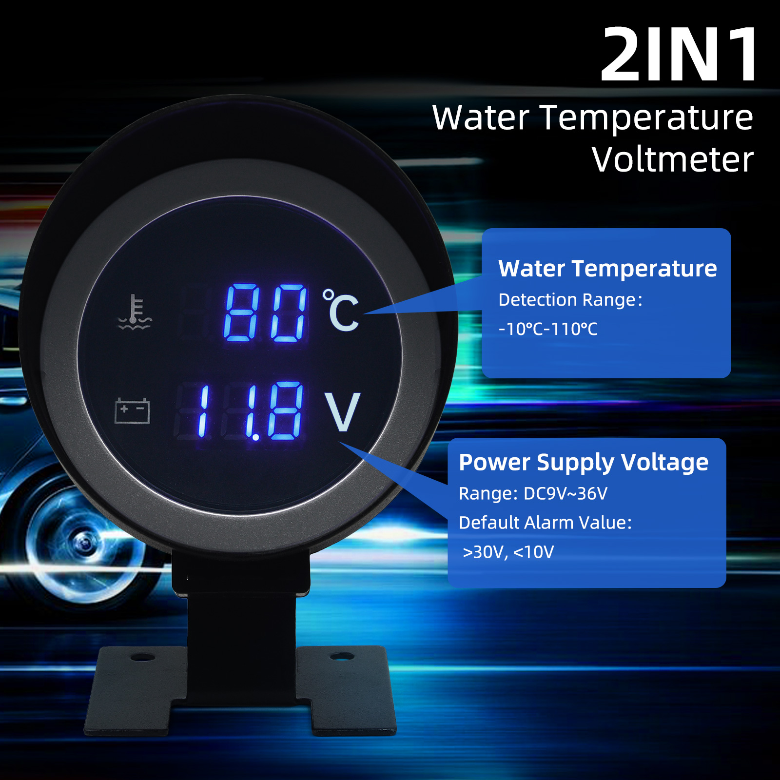 AD Round Led Digital Car Water - Light Meter Incident avaliação e preço