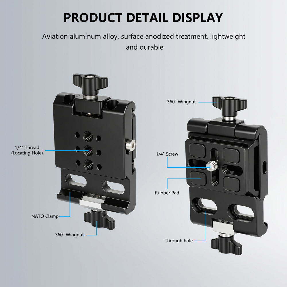 CAMVATE DSLR Camera Arca-Type  - Camera Cage Baseplate avaliação e preço