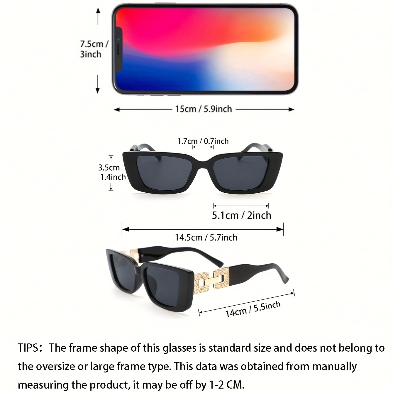 [Women's Square Frame Glasses] - Photography Style avaliação e preço