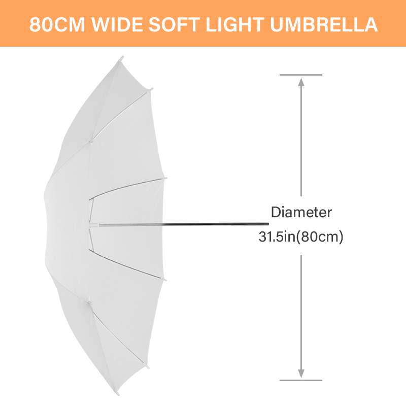 76 * 80cm X4 Transparent White - Photography Umbrella Lights avaliação e preço