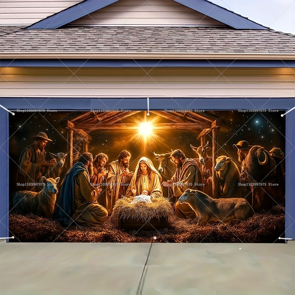 2D Christmas Nativity Scene Ga - Photography Zebra avaliação e preço