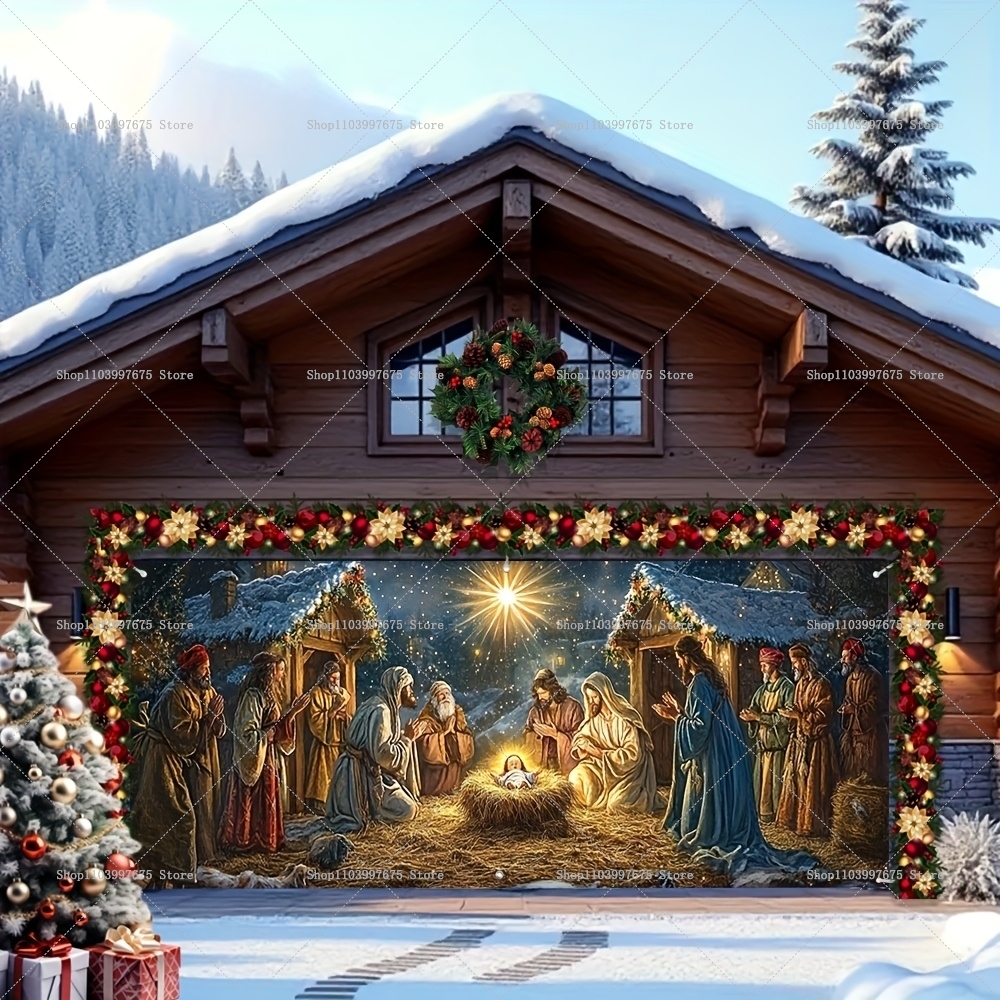 2D Christmas Nativity Scene Ga - Photography Zebra avaliação e preço
