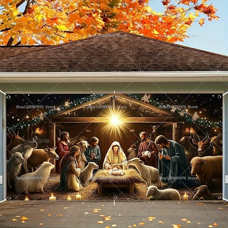 2D Christmas Nativity Scene Ga - Photography Zebra avaliação e preço