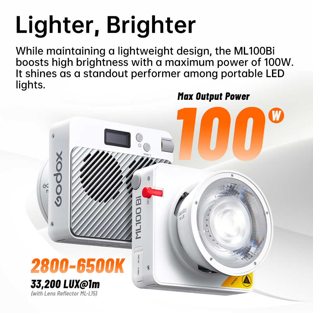 Godox ML100BI  Full Color LED  - Photography Umbrella Lights avaliação e preço