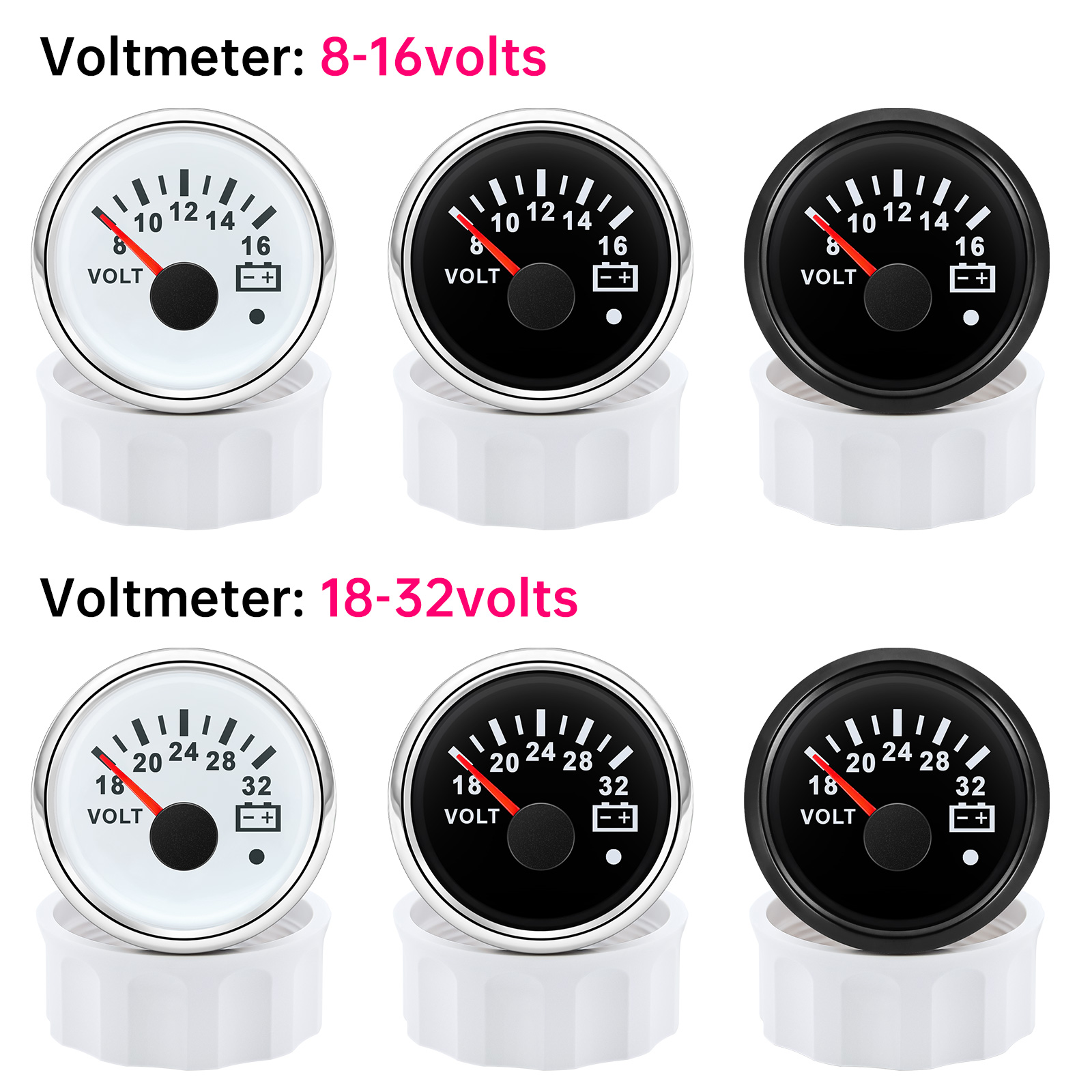 52mm Voltmeter 7 Colors Backli - Light Meter Incident avaliação e preço