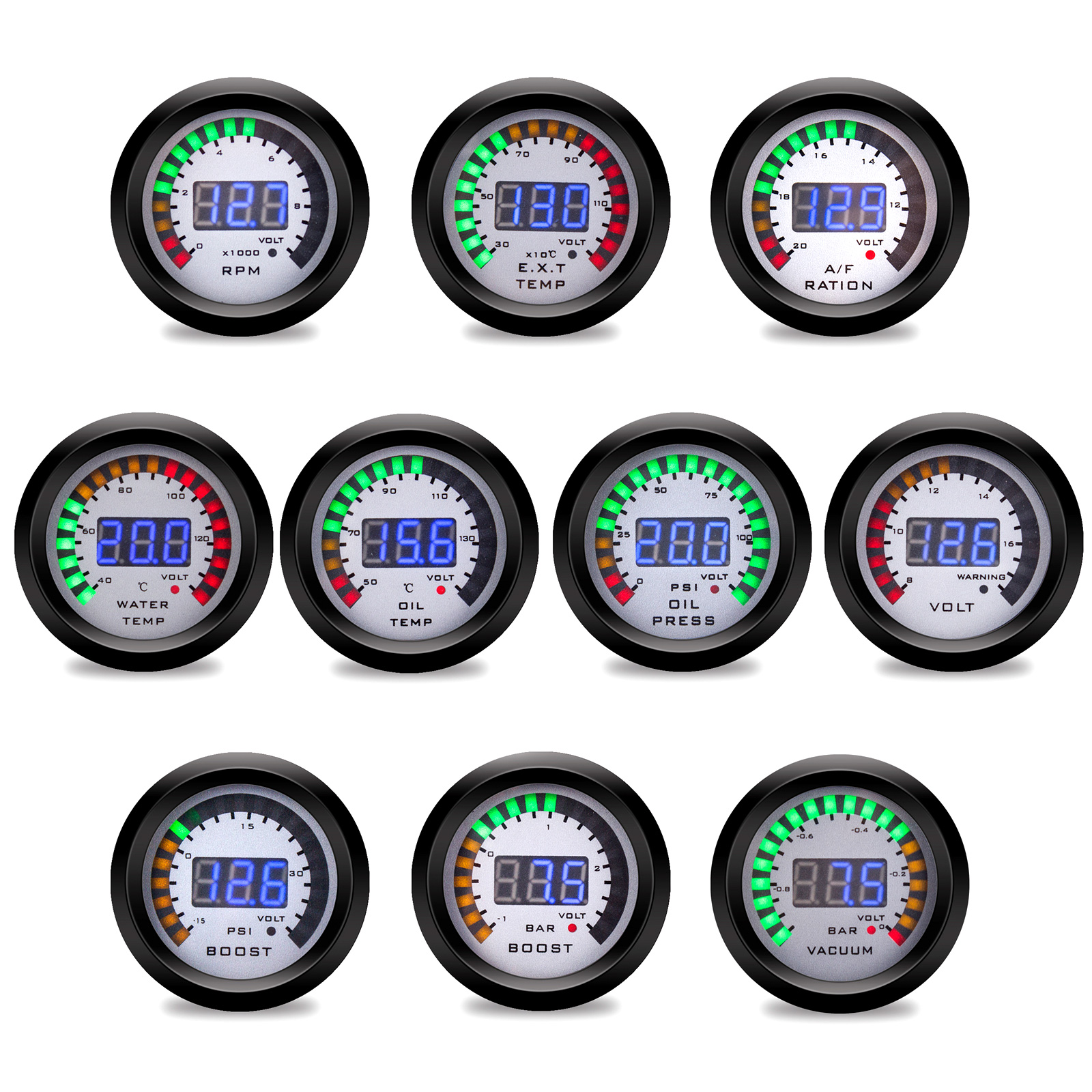 52MM Digital LED Boost EXT Exh - Light Meter Incident avaliação e preço