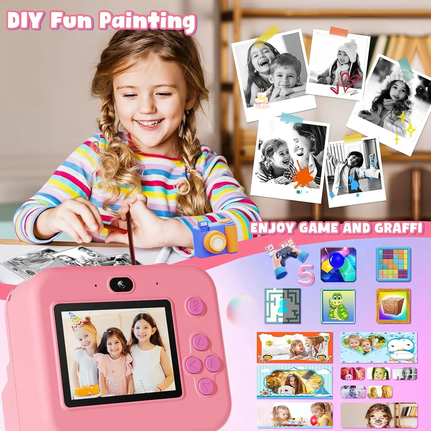 newInstant Print Camera With 3 - Photography Close Up avaliação e preço