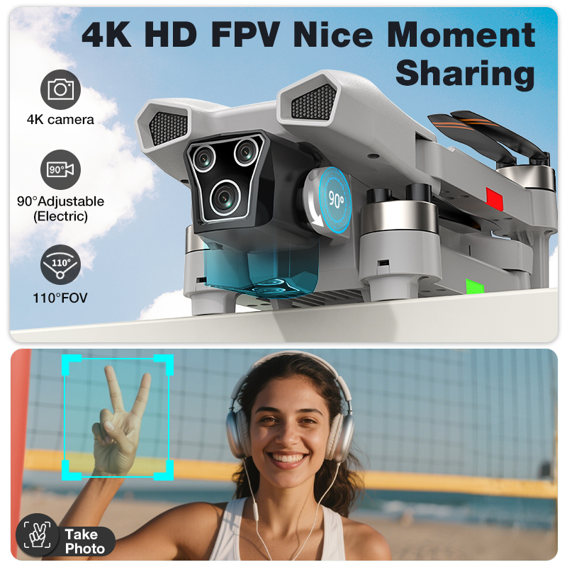 NEW Hot L017 Pro Drone Brushle - Photography Drone avaliação e preço
