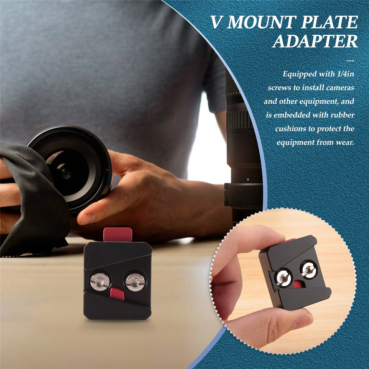 1/4 Universal V Mount Battery  - Camera Cage Baseplate avaliação e preço