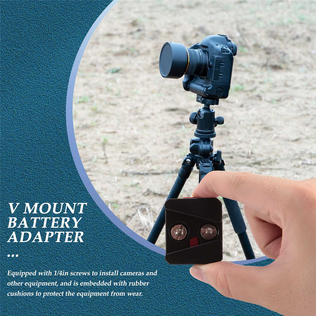 1/4 Universal V Mount Battery  - Camera Cage Baseplate avaliação e preço