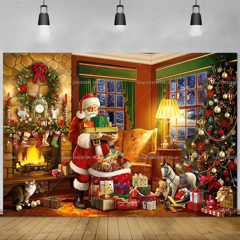 Christmas Photography Backgrou - Photography Zebra avaliação e preço